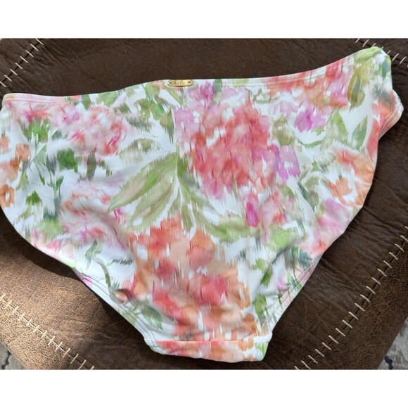 Lauren Ralph Lauren Women’s Floral Print Bikini Swimsuit Bottoms Pastel Size 14 - Picture 6 of 8
